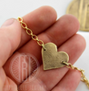 Fingerprint Bracelet in Choice of Bronze or Silver - Maya Belle Jewelry 