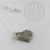 Large Fingerprint Necklace with Engraving on the back - Maya Belle Jewelry 
