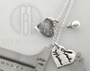 Actual fingerprint and actual handwriting necklace - Maya Belle Jewelry 
