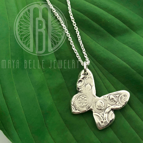 Cirque Butterfly Necklace - Maya Belle Jewelry 