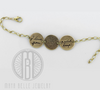 Handwriting and Fingerprint Three Pendant Bracelet - Maya Belle Jewelry 