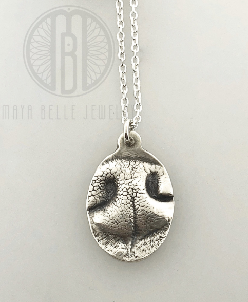 Pet Nose or Paw Print Necklace - Maya Belle Jewelry 