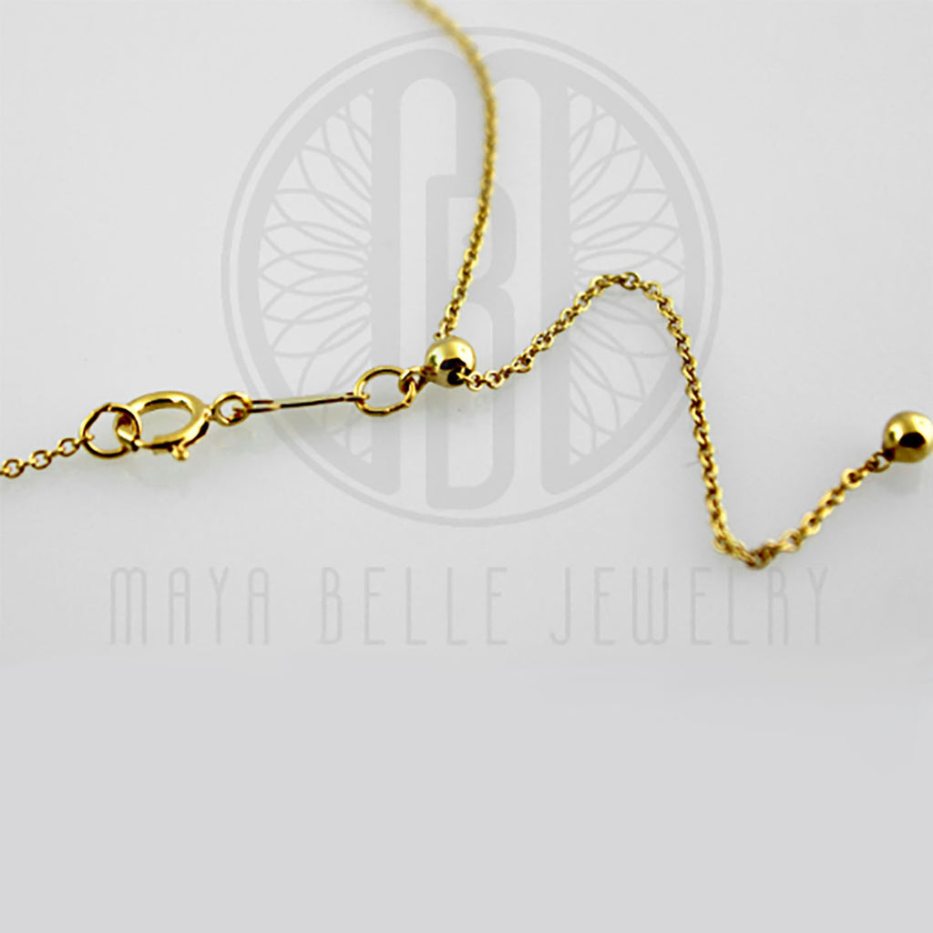 14k GF 22" Adjustable Cable Chain - Maya Belle Jewelry 