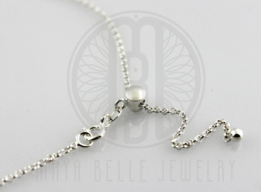 Sterling Silver 22" Adjustable "Cable" Chain - Maya Belle Jewelry 