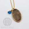 Fingerprint Keepsake Charm Necklace - Maya Belle Jewelry 