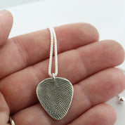Guitar Pick Fingerprint - Maya Belle Jewelry 