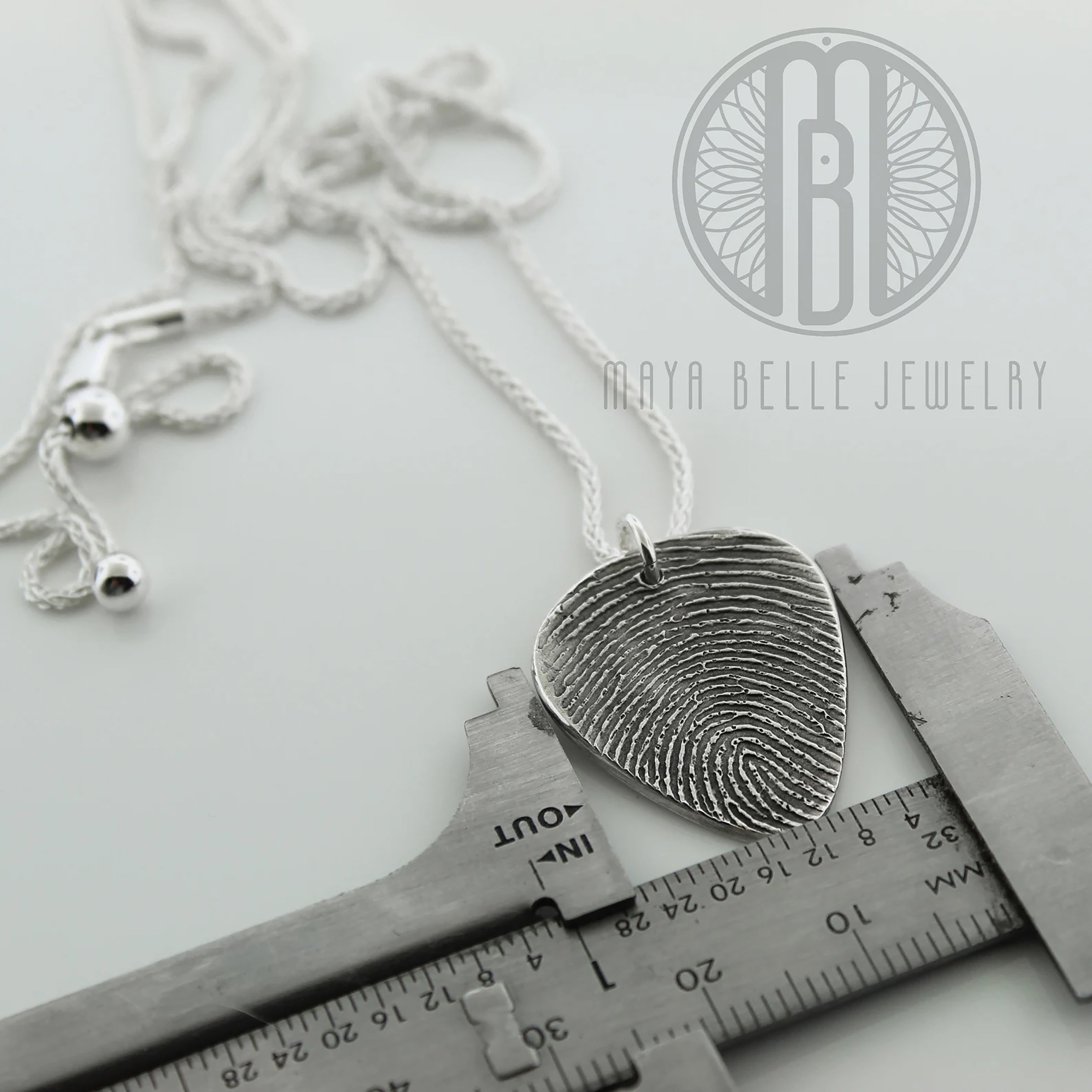 Guitar Pick Fingerprint - Maya Belle Jewelry 