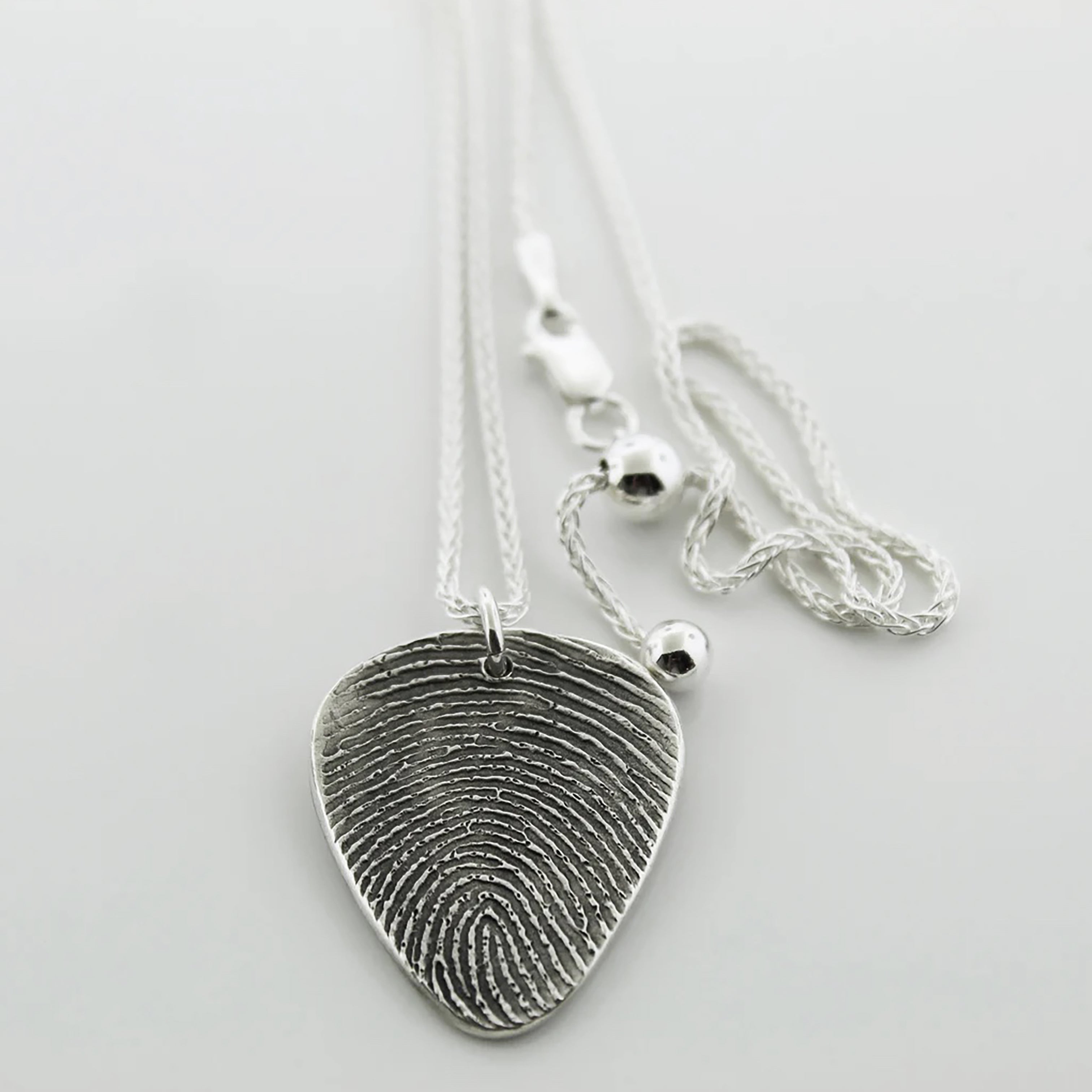 Guitar Pick Fingerprint - Maya Belle Jewelry 
