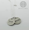 Actual Handwriting Necklace in silver or bronze - Maya Belle Jewelry 