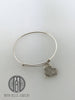Fingerprint Bangle in Choice of Silver or Bronze and Shape - Maya Belle Jewelry 