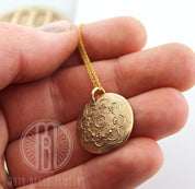 Mandala Fingerprint Necklace - Maya Belle Jewelry 