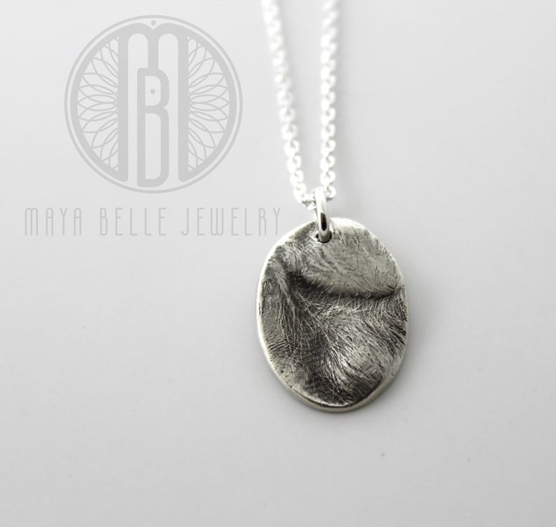 Pet Print keepsake charm necklace - Maya Belle Jewelry 