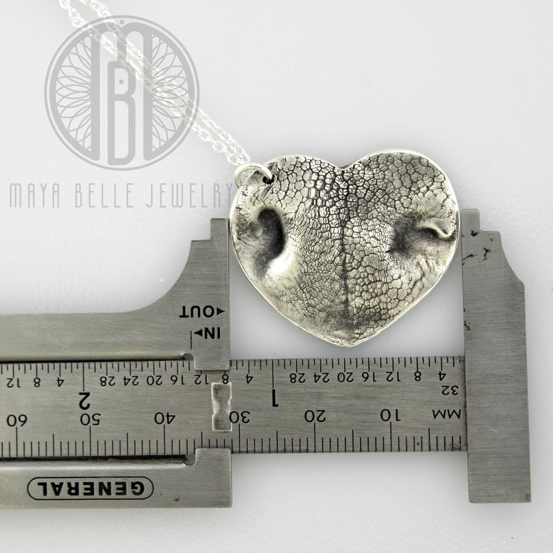 Extra large pet nose print keepsake - Maya Belle Jewelry 