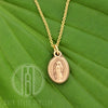 Miraculous Medal • teeny tiny minimalistic Miraculous Mary medallion - Maya Belle Jewelry 