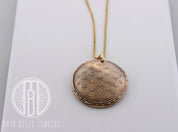 Sacred Geometry Necklace with Baby Foot Print on the Back - Maya Belle Jewelry 