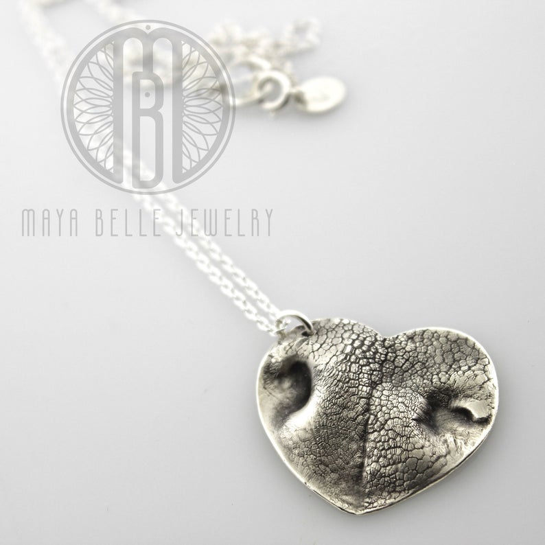 Extra large pet nose print keepsake - Maya Belle Jewelry 
