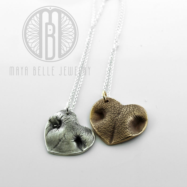 Extra large pet nose print keepsake - Maya Belle Jewelry 