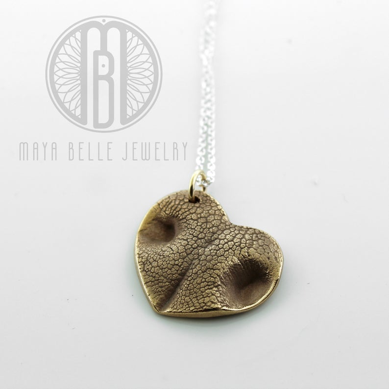 Extra large pet nose print keepsake - Maya Belle Jewelry 