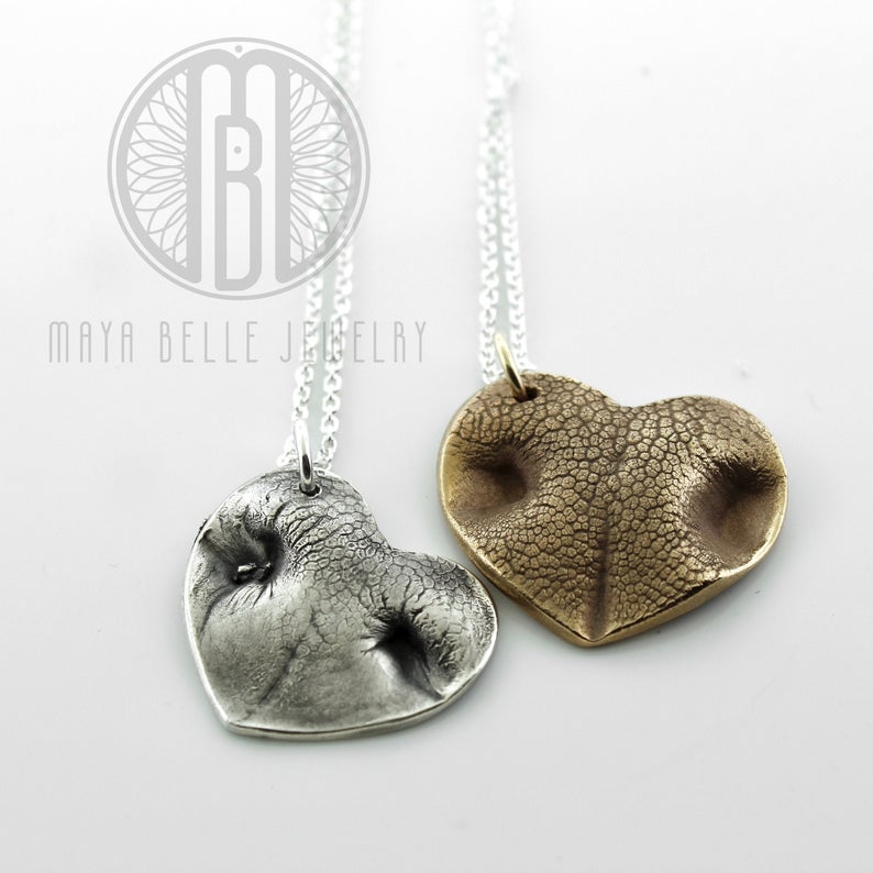 Extra large pet nose print keepsake - Maya Belle Jewelry 