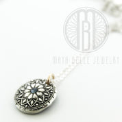 Mandala Fingerprint Necklace - Maya Belle Jewelry 