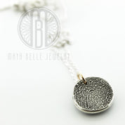Mandala Fingerprint Necklace - Maya Belle Jewelry 