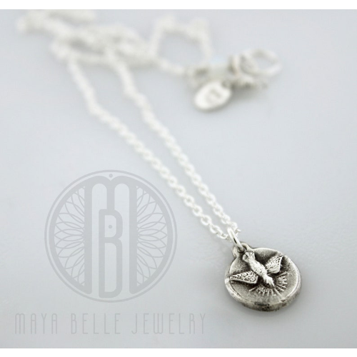 Holy Spirit Medallion Charm Necklace - Customer's Product with price 139.00 ID 4UKqiqm4jaeXKl40p8HBzHhs - Maya Belle Jewelry 