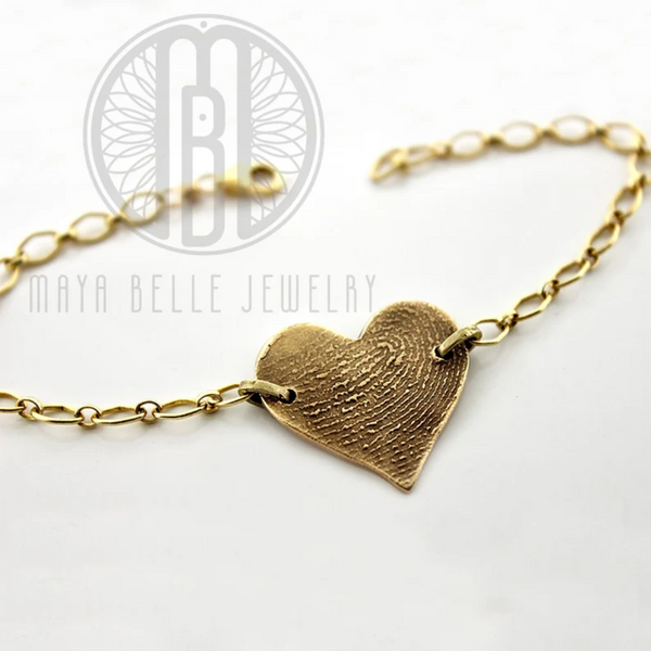 Fingerprint Keepsake Charm Bracelet - Customer's Product with price 293.00 ID c6PJzj_bjkUW7SMy_Ke0SOEp - Maya Belle Jewelry 