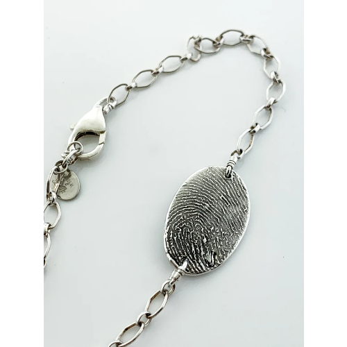 Fingerprint Keepsake Charm Bracelet - Customer's Product with price 293.00 ID 7wB10du-UfyVn-FWQKfDdPPR - Maya Belle Jewelry 