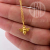 24k gold vermeil Gold Honey Bee necklace - Maya Belle Jewelry 