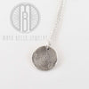 Classic Fingerprint circle necklace - Maya Belle Jewelry 