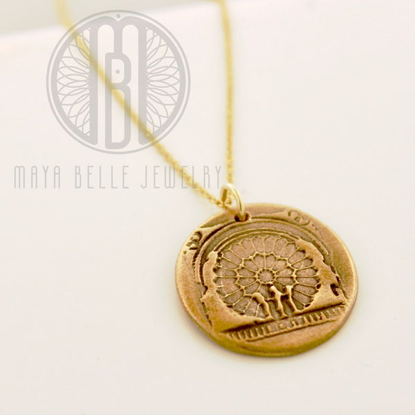 Notre Dame West Rose Window (Charm Only) - Maya Belle Jewelry 