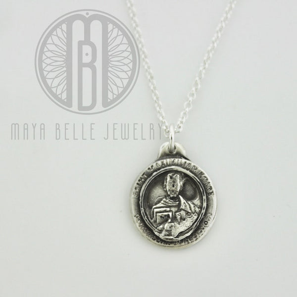 Saint Maximilian Kolbe Medal (Charm Only) - Maya Belle Jewelry 