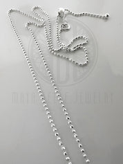 Sparkle bead chain adjustable - Maya Belle Jewelry 